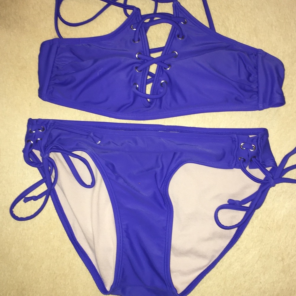 Royal blue bikini